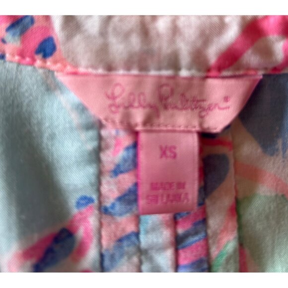 Lilly Pulitzer Dress Women's XS Colorful Abstract Print Tunic Beachy Classy - Picture 3 of 9